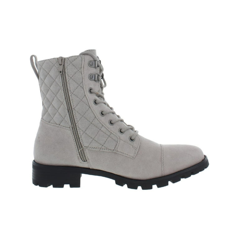 FINAL PRICE🚨 White Mountain Womens Faux Leather Quilted Combat & Lace-up Boots
